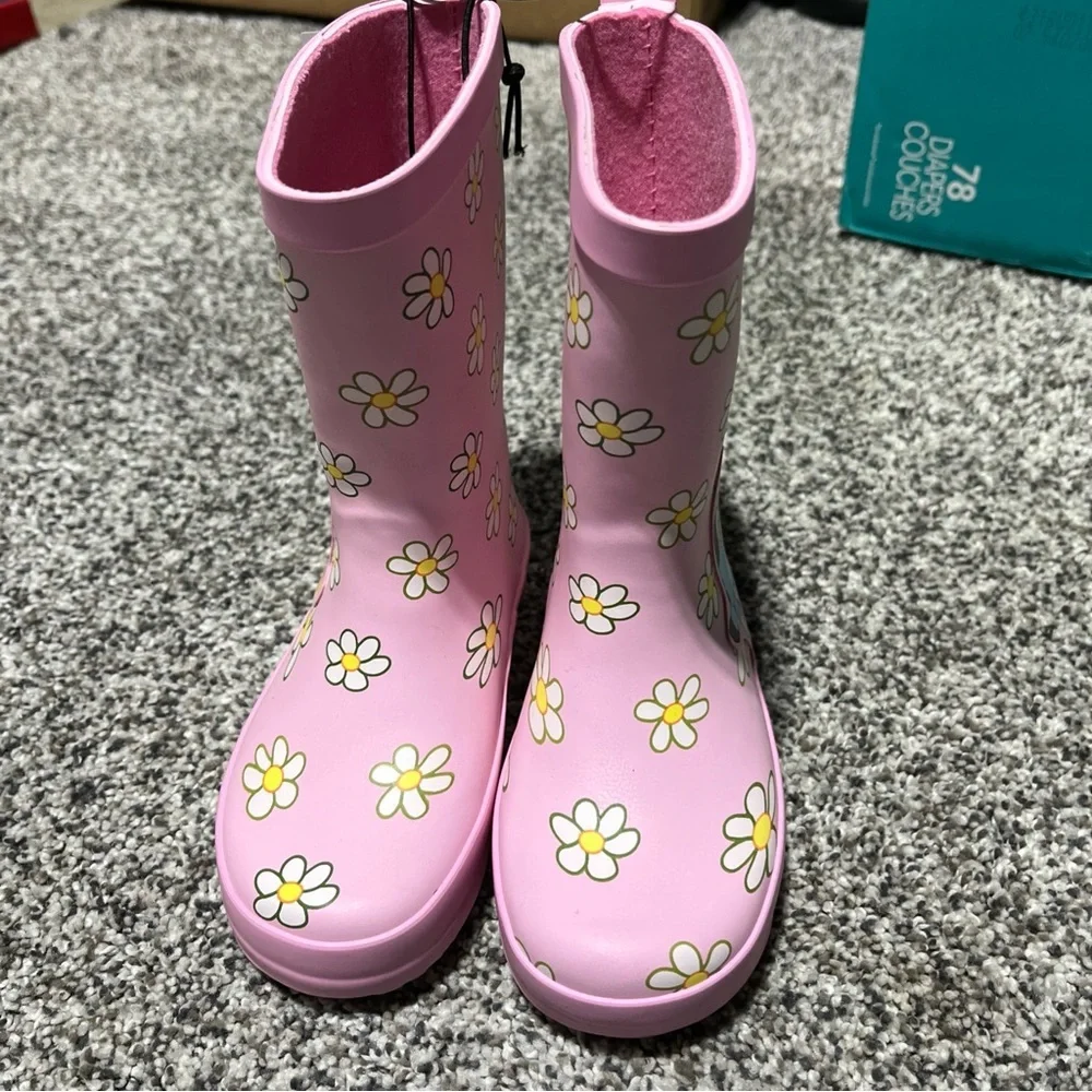 Bluey & Bingo Ground Up Rubber Rain Boots Waterproof Size 7/8